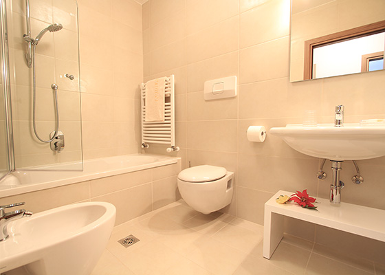 Bathroom - Apartments Ariola in Selva Val Gardena